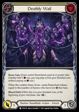 Deathly Wail (Yellow) [DTD147] (Dusk till Dawn) Rainbow Foil