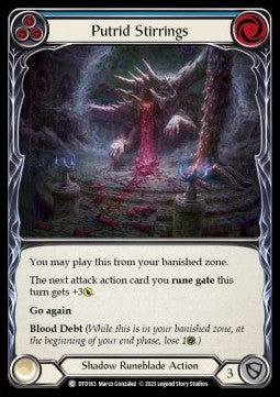 Putrid Stirrings (Blue) [DTD163] (Dusk till Dawn) Rainbow Foil