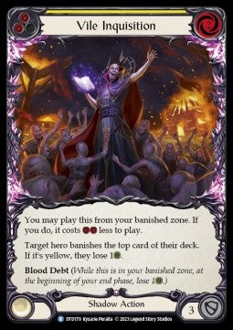 Vile Inquisition (Yellow) [DTD179] (Dusk till Dawn) Rainbow Foil