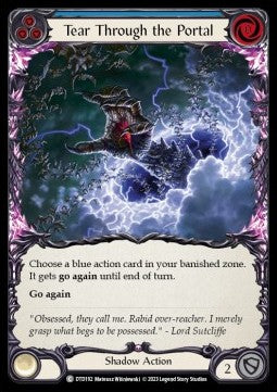 Tear Through the Portal (Blue) [DTD192] (Dusk till Dawn) Rainbow Foil