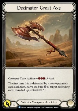 Decimator Great Axe [DTD205] (Dusk till Dawn) Cold Foil