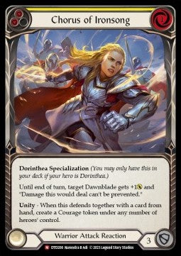 Chorus of Ironsong [DTD208] (Dusk till Dawn) Rainbow Foil