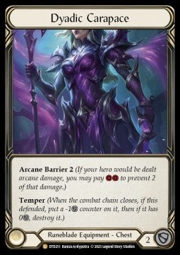 Dyadic Carapace (Extended Art) [DTD211] (Dusk till Dawn) Cold Foil