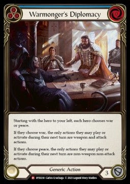 Warmonger's Diplomacy [DTD230] (Dusk till Dawn) Regular