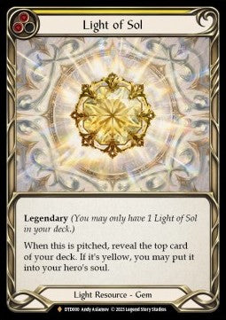 Light of Sol [DTD000] (Dusk till Dawn) Rainbow Foil