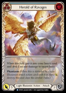 Herald of Ravages (Blue) (Extended Art) [DTD019] (Dusk till Dawn) Regular