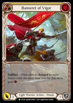 Banneret of Vigor (Extended Art) [LGS181] (LGS Promos) Rainbow Foil