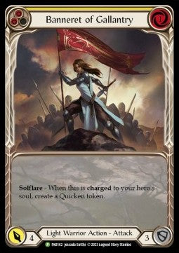 Banneret of Gallantry (Extended Art) [FAB162] (FAB Promos) Rainbow Foil