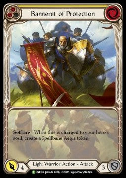 Banneret of Protection (Extended Art) [FAB163] (FAB Promos) Rainbow Foil