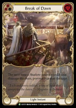 Break of Dawn (Yellow) (Extended Art) [LGS170] (LGS Promos) Rainbow Foil