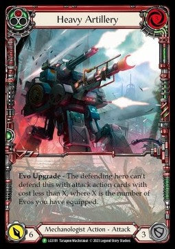 Heavy Artillery (Red) (Extended Art) [LGS191] (LGS Promos) Rainbow Foil