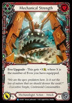 Mechanical Strength (Red) [EVO067] (Bright Lights) Rainbow Foil