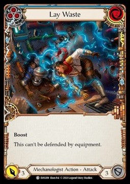 Lay Waste (Blue) [EVO209] (Bright Lights) Rainbow Foil