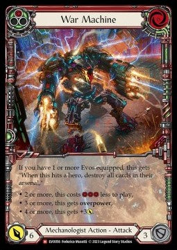 War Machine (Extended Art) [EVO056] (Bright Lights) Rainbow Foil