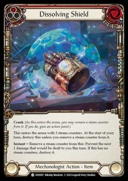 Dissolving Shield (Red) [EVO087] (Bright Lights) Rainbow Foil