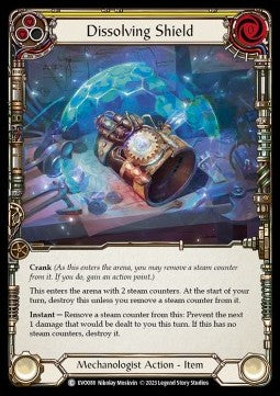 Dissolving Shield (Yellow) [EVO088] (Bright Lights) Rainbow Foil
