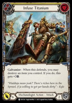 Infuse Titanium (Yellow) [EVO124] (Bright Lights) Rainbow Foil