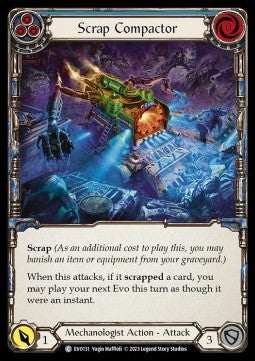 Scrap Compactor (Blue) [EVO131] (Bright Lights) Rainbow Foil