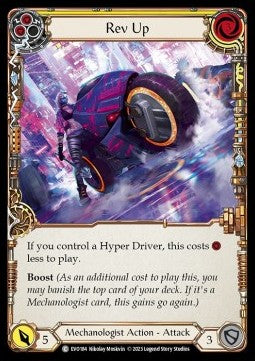 Rev Up (Yellow) [EVO184] (Bright Lights) Rainbow Foil