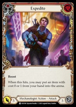 Expedite (Red) [EVO198] (Bright Lights) Rainbow Foil