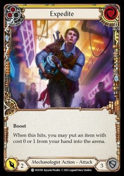 Expedite (Yellow) [EVO199] (Bright Lights) Rainbow Foil