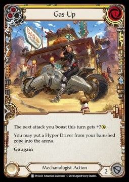 Gas Up (Yellow) [EVO223] (Bright Lights) Rainbow Foil