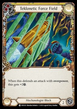 Teklonetic Force Field (Yellow) [EVO232] (Bright Lights) Rainbow Foil