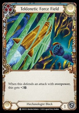 Teklonetic Force Field (Blue) [EVO233] (Bright Lights) Rainbow Foil
