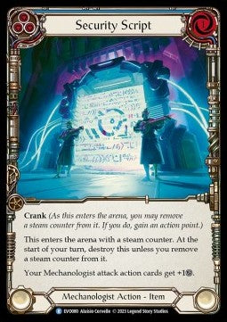 Security Script [EVO080] (Bright Lights) Rainbow Foil