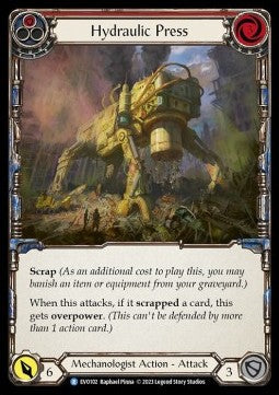 Hydraulic Press (Red) [EVO102] (Bright Lights) Rainbow Foil