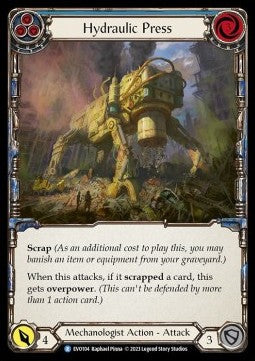 Hydraulic Press (Blue) [EVO104] (Bright Lights) Rainbow Foil