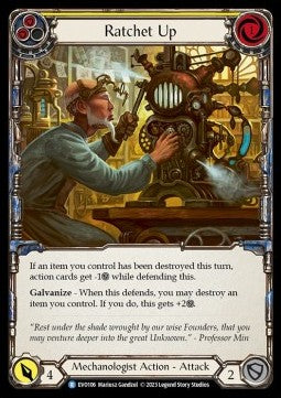 Ratchet Up (Yellow) [EVO106] (Bright Lights) Rainbow Foil