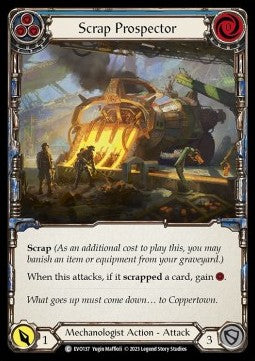 Scrap Prospector (Blue) [EVO137] (Bright Lights) Rainbow Foil