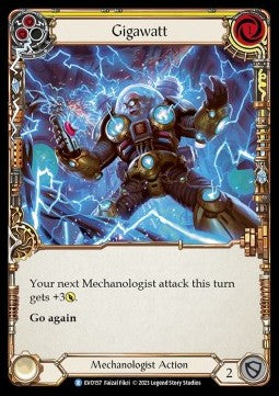 Gigawatt (Yellow) [EVO157] (Bright Lights) Rainbow Foil