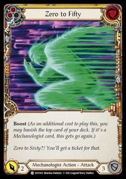 Zero to Fifty (Yellow) [EVO163] (Bright Lights) Rainbow Foil