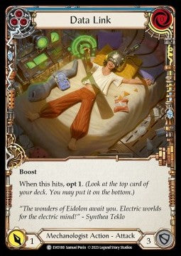 Data Link (Blue) [EVO188] (Bright Lights) Rainbow Foil