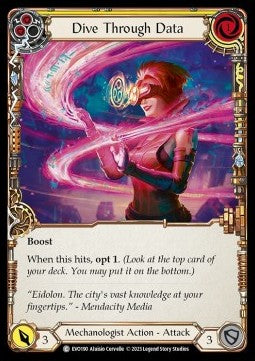 Dive Through Data (Yellow) [EVO190] (Bright Lights) Rainbow Foil