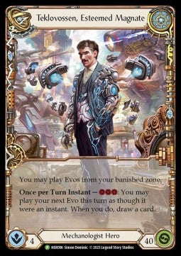 Teklovossen, Esteemed Magnate [HER096] (Hero Promos) Rainbow Foil