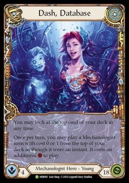 Dash, Database [HER091] (Hero Promos) Cold Foil