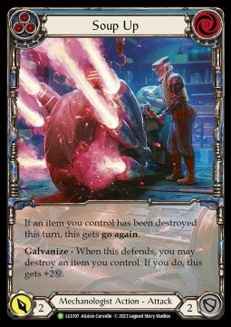 Soup Up (Blue) (Extended Art) [LGS197] (LGS Promos) Rainbow Foil
