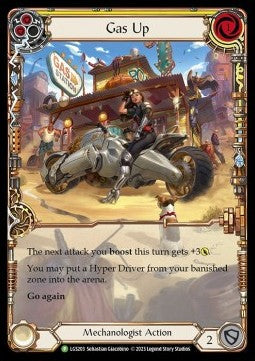 Gas Up (Yellow) (Extended Art) [LGS203] (LGS Promos) Rainbow Foil