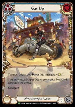 Gas Up (Blue) (Extended Art) [LGS204] (LGS Promos) Rainbow Foil