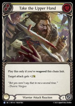 Take the Upper Hand (Yellow) [HVY113] (Heavy Hitters) Rainbow Foil