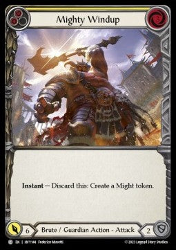 Mighty Windup (Yellow) [HVY144] (Heavy Hitters) Rainbow Foil