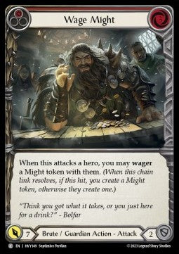 Wage Might (Red) [HVY149] (Heavy Hitters) Rainbow Foil