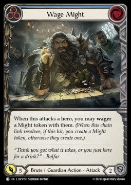 Wage Might (Blue) [HVY151] (Heavy Hitters) Rainbow Foil