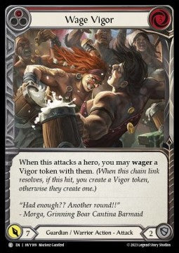 Wage Vigor (Red) [HVY189] (Heavy Hitters) Rainbow Foil