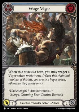 Wage Vigor (Blue) [HVY191] (Heavy Hitters) Rainbow Foil