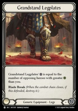 Grandstand Legplates [HVY205] (Heavy Hitters) Regular
