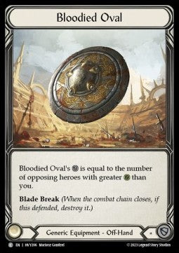 Bloodied Oval [HVY206] (Heavy Hitters) Cold Foil